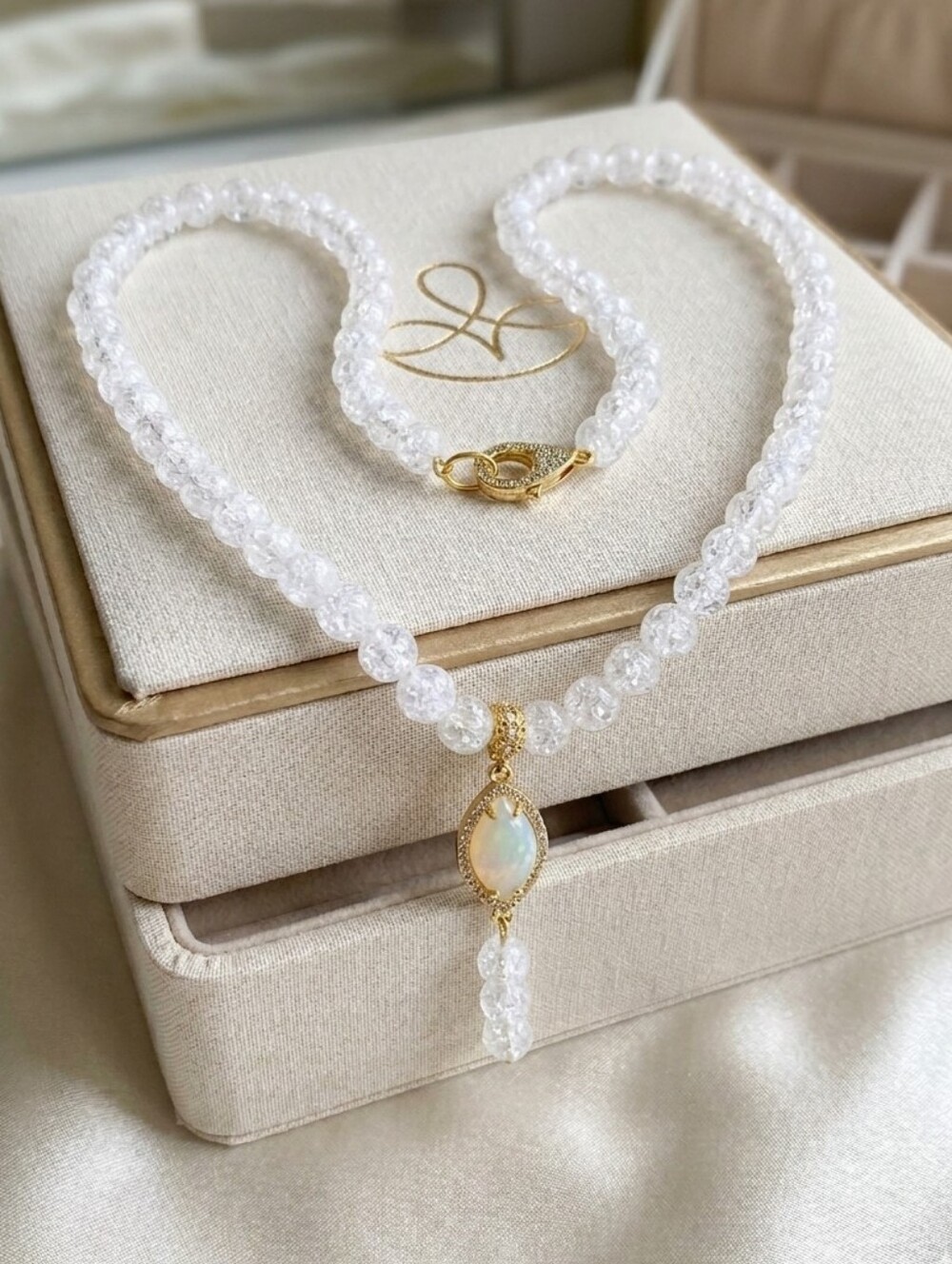 Crackle Quartz Necklace